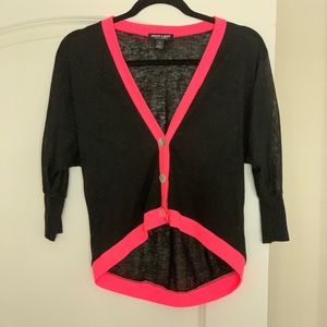 Black and pink cardigan
